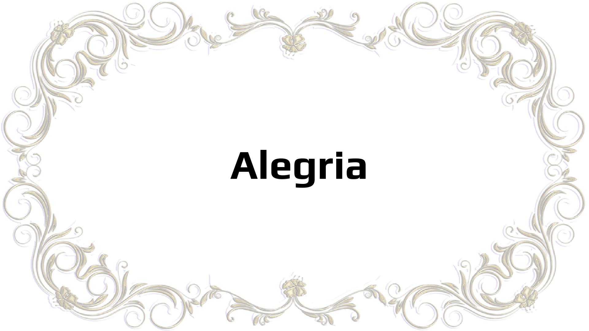 Nombres que significan Alegre