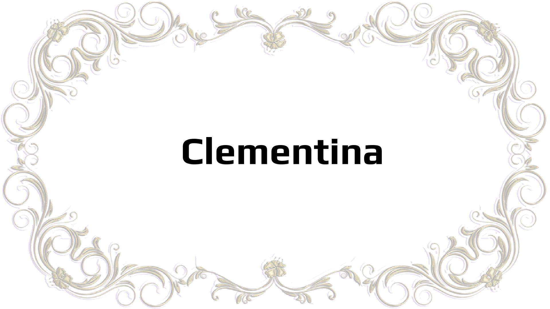 Nombres que significan Clemente