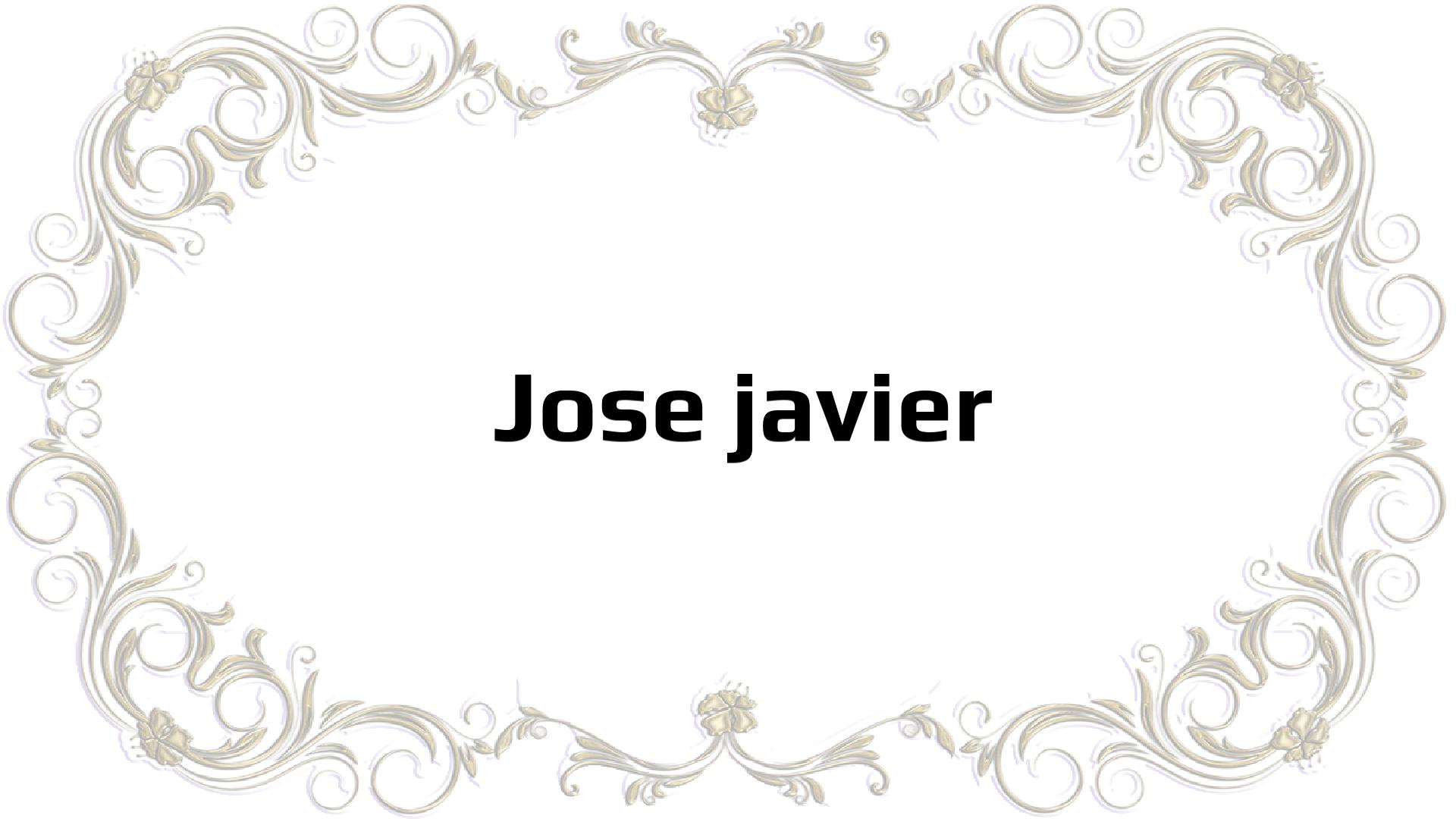 Nombres que significan Javier