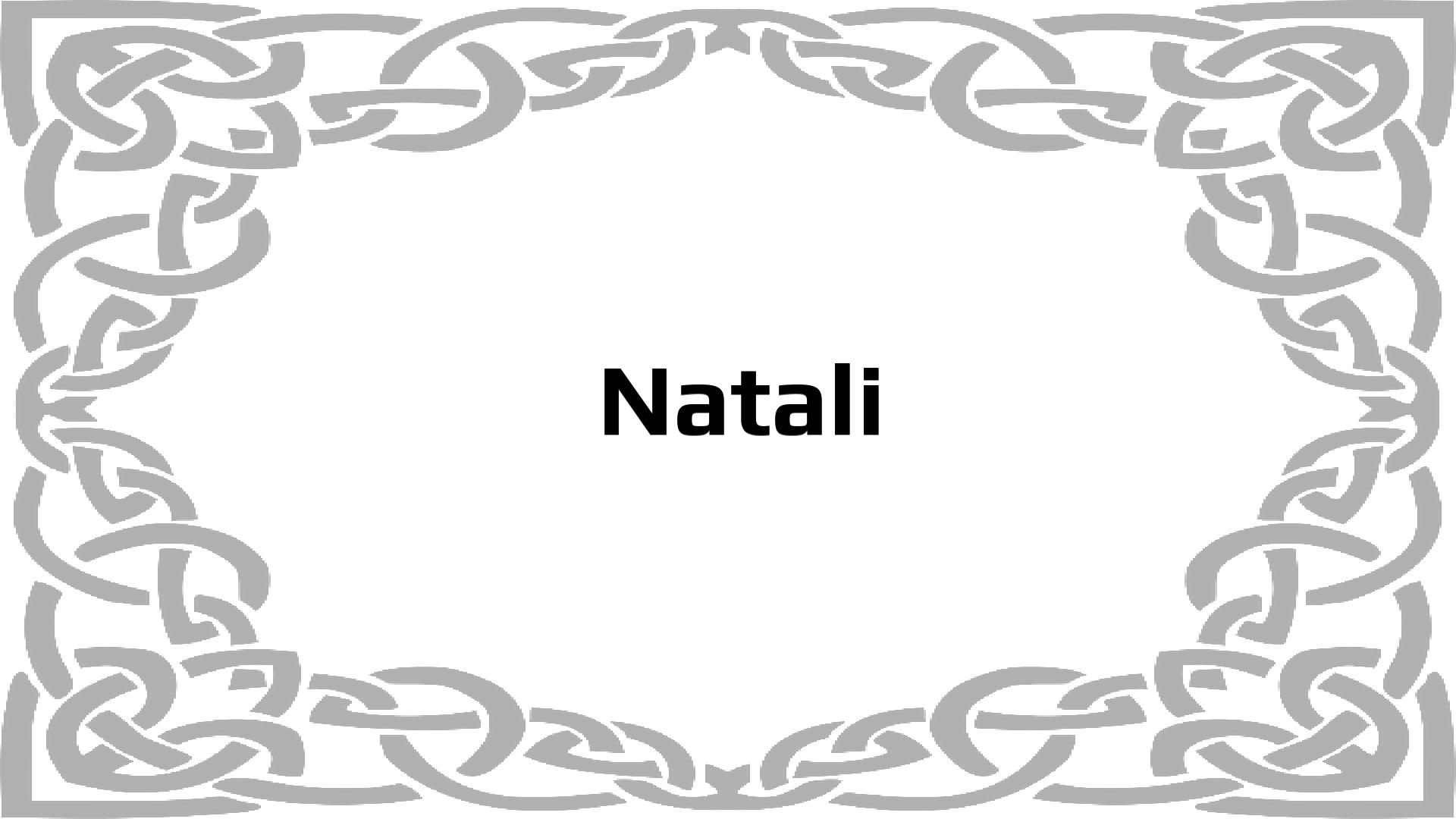 Nombres que significan Natalia