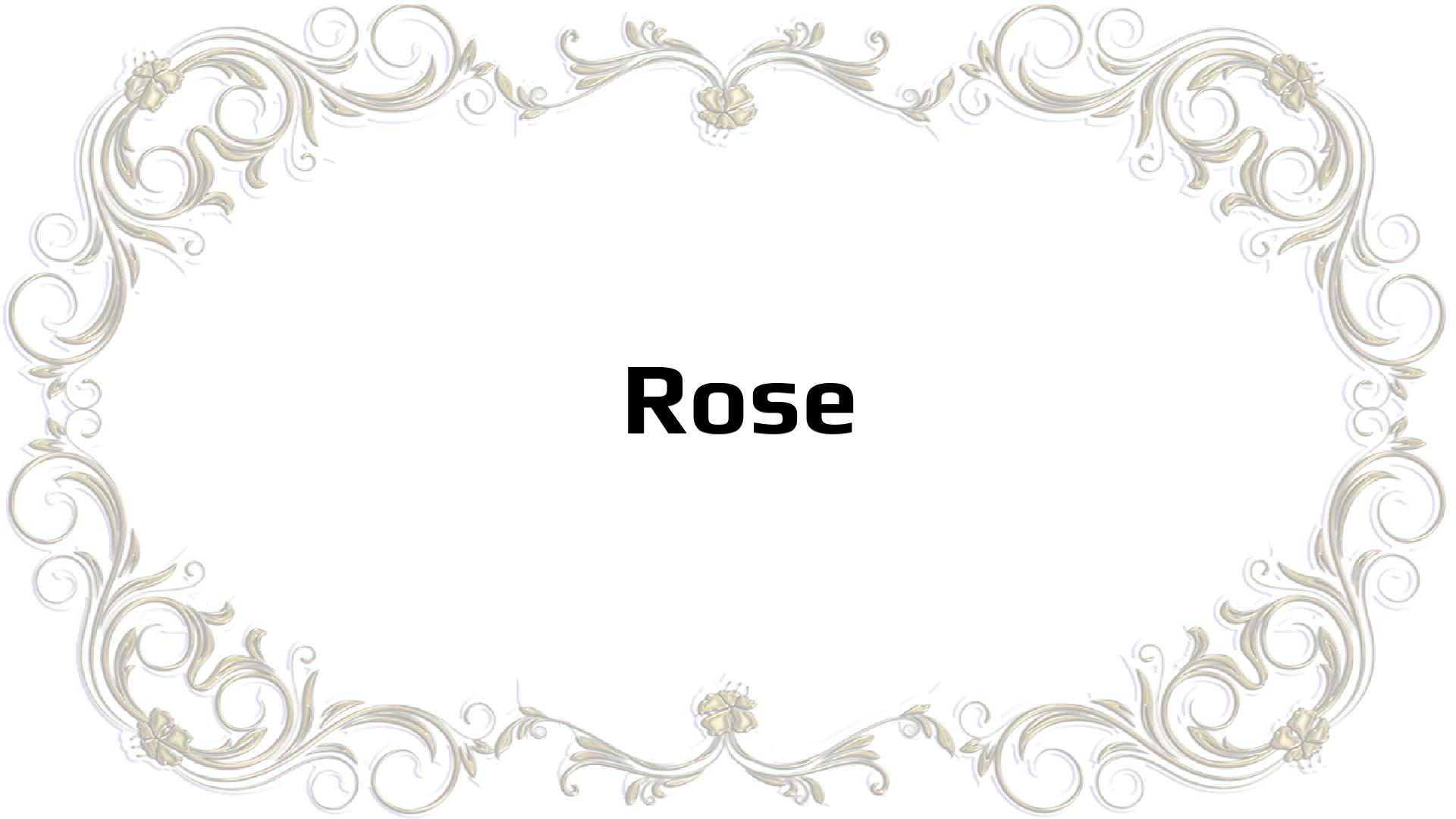 Nombres que significan Rosa